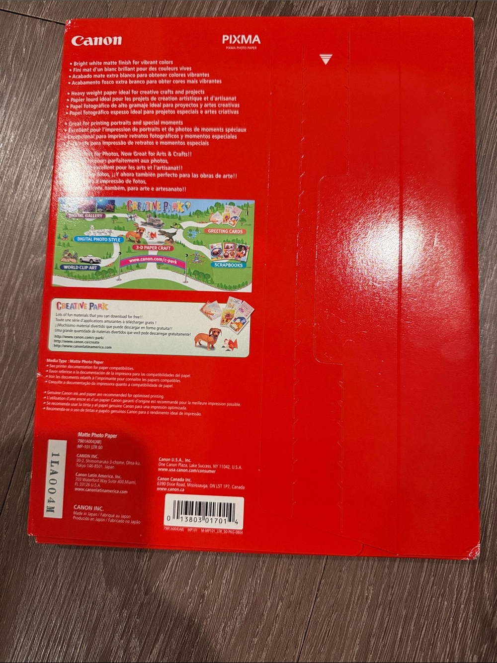 Canon Matte Photo Paper MP-101 - Picture 2 of 2